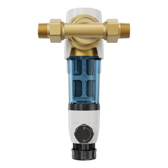 Spin Down Filter, 40 Micron Whole House Sediment Filter for Well Water, 3/4" MNPT, 4 T/H High Flow Rate, for Whole House Water Filtration Systems, Well Water Sediment Filter