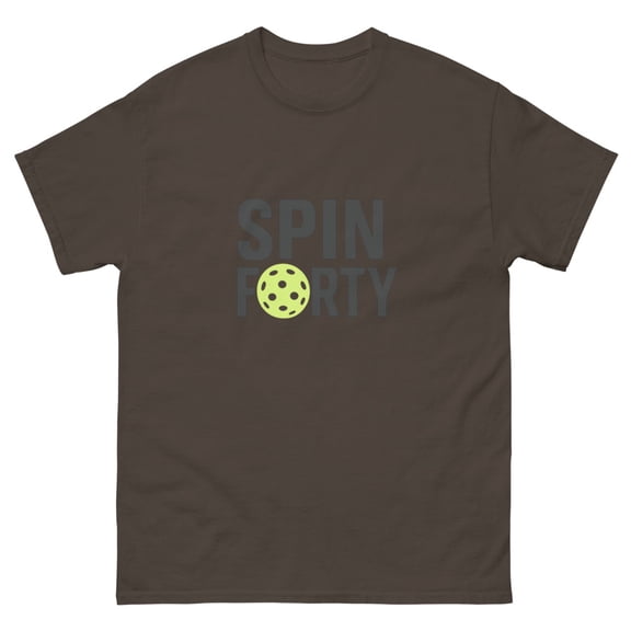 Spin Forty Unisex Classic Tee (Dark Chocolate, 2XL)