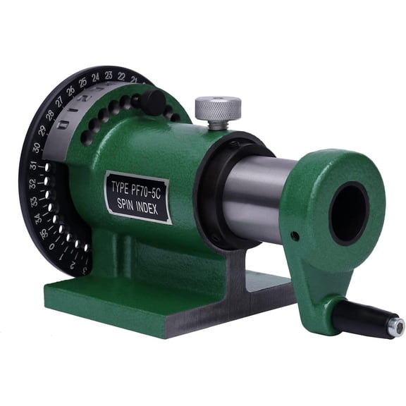 Spin Indexing Fixture Grinder Milling Indexing Tool Rotating Fixture Collet Indexing Jigs Indexer Precision Collet Easy to Adjust for CNC Milling Grinding Machine Spin Index Spin Jigs 1-1/8"