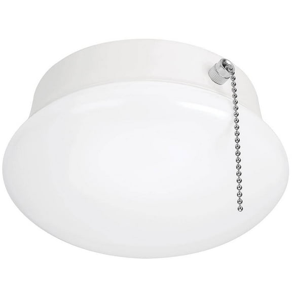 Spin Light 7 in. Closet Light with Pull Chain LED Flush Mount Ceiling Light 830 Lumens 4000K Bright White Basement Light