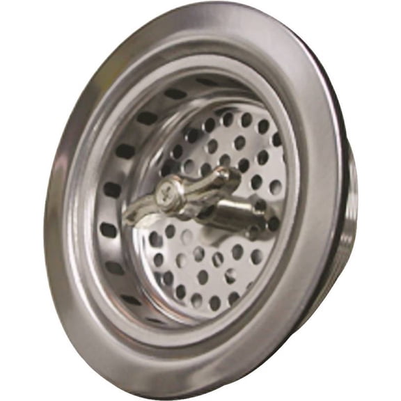 Spin/Lock Stainless Steel Sink Strainer Worldwide Sourcing Basket Strainers