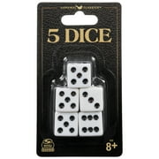 Spin Master Games, 5 Dice Set, Replacement Dice for Board and Card Games, for Ages 8+