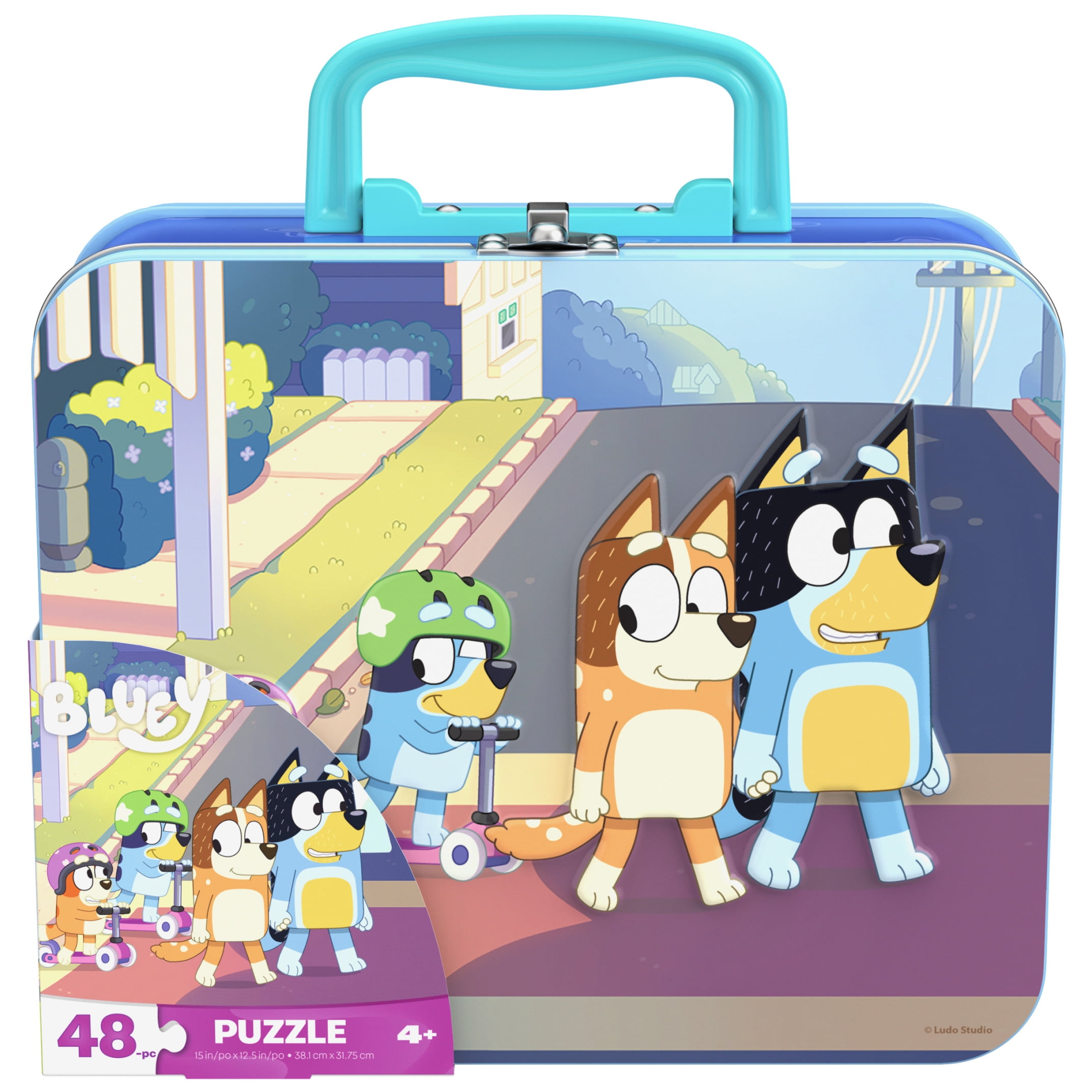Spin Master Bluey 48-Piece Puzzle in Tin - Fun Kids Jigsaw - Walmart.com