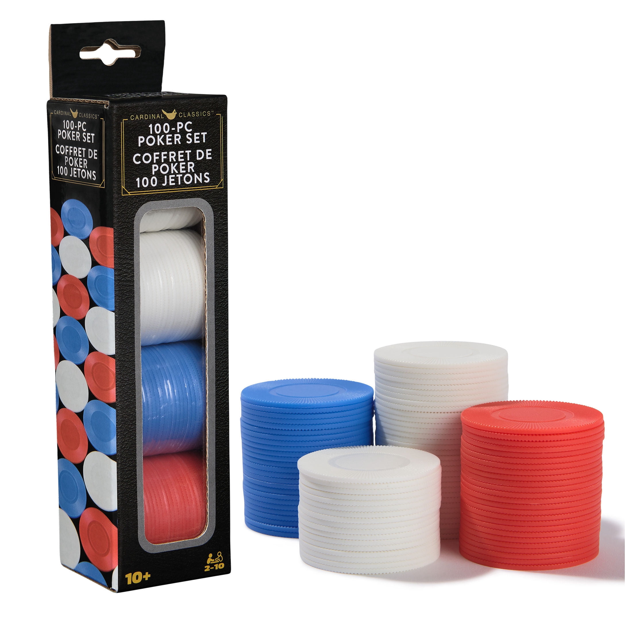 Spin Master Games, Cardinal Classics, 100-Piece Plastic Poker