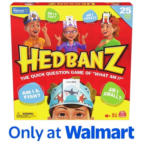 Spin Master Games, Hedbanz, Picture Guessing Card Game, 2-6 Players, for Ages 6 and up