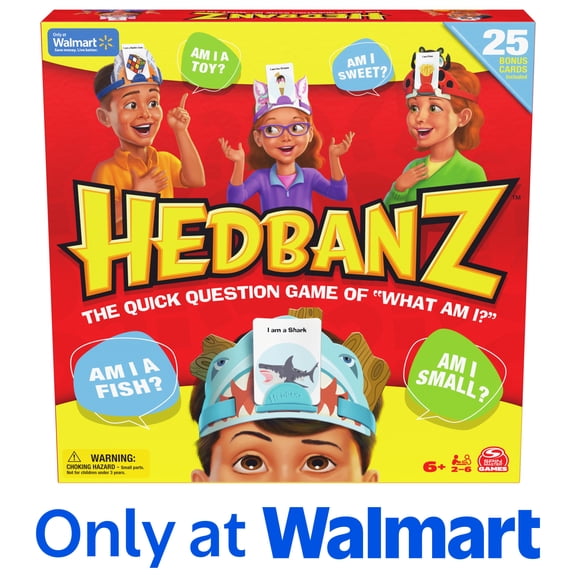 Spin Master Games, Hedbanz, Picture Guessing Card Game, 2-6 Players, for Ages 6 and up