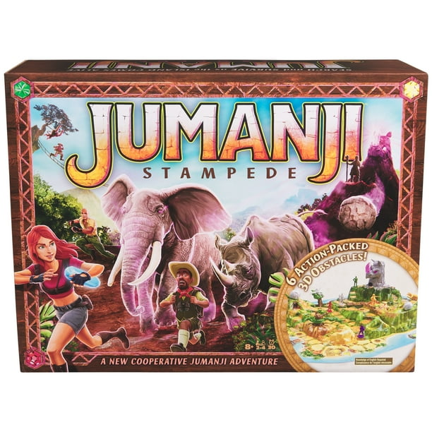 Spin Master Games, Jumanji Stampede Cooperative Board Game, Ages 8