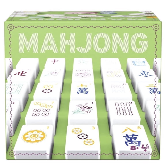 Spin Master Games Mahjong Game Set with 152 Colorful Printed Tiles