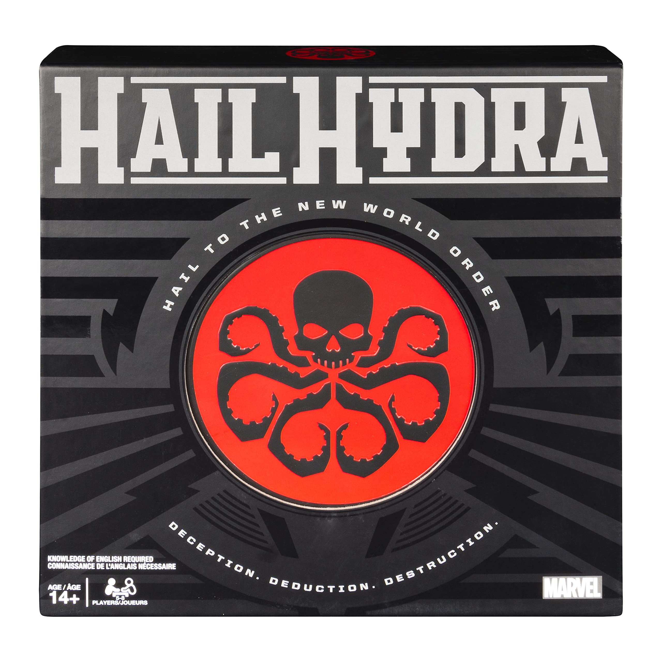 Spin Master Games Marvel, Aif4 Hail Hydra Superhero Board Game Black 