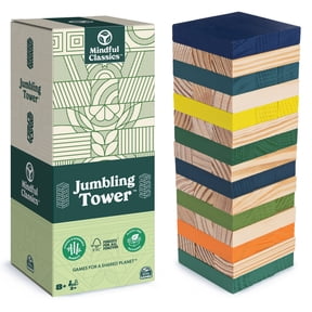 Jamango Blocks Colored Jenga Blocks for Stacking Fun