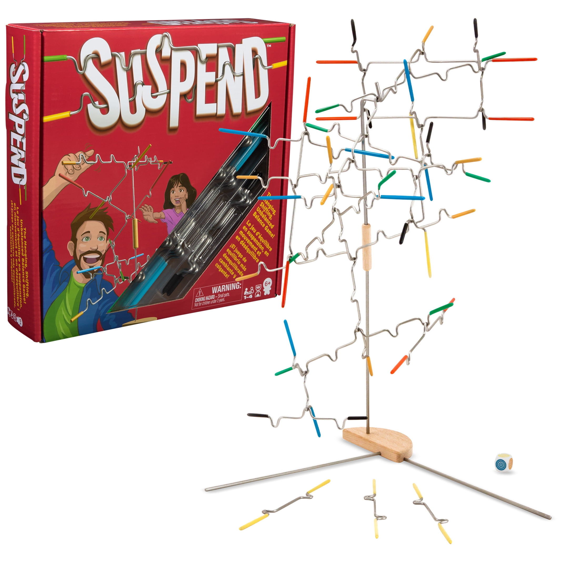 Spin Master Games, Suspend, A Balancing Family Game, 1-4 Players, for Ages 6 and up