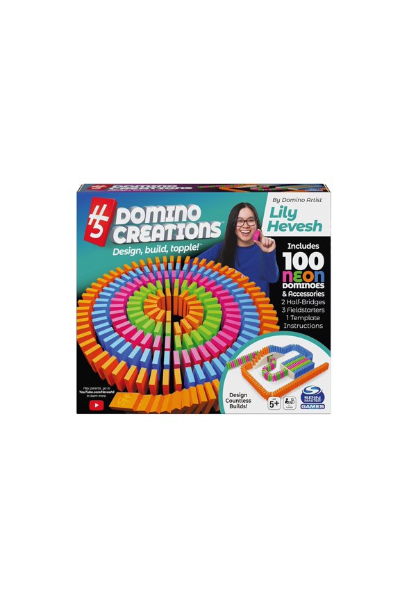 Spin Master - H5 Domino Creations 100-Piece Neon Set