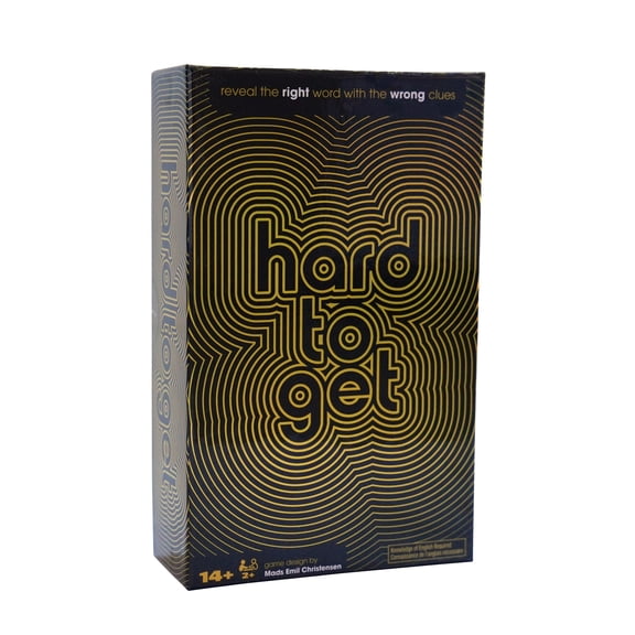 Spin Master Hard to Get Party Game  Secret Word Clue Card Game with Funny Prompts for Adults & Teens, 2-10 Players, Ages 14+, Indoor Activity