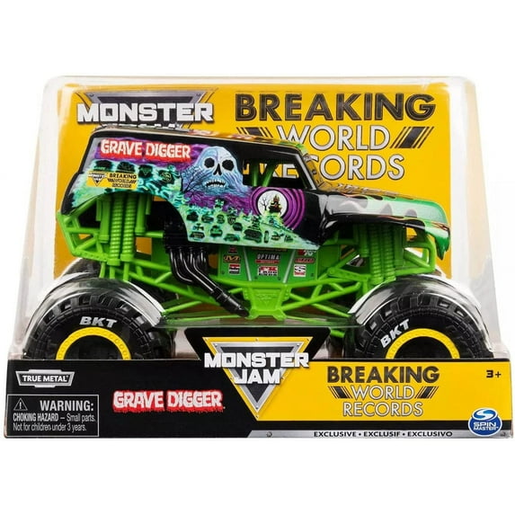 Monster Jam Breaking World Records Grave Digger Diecast Car