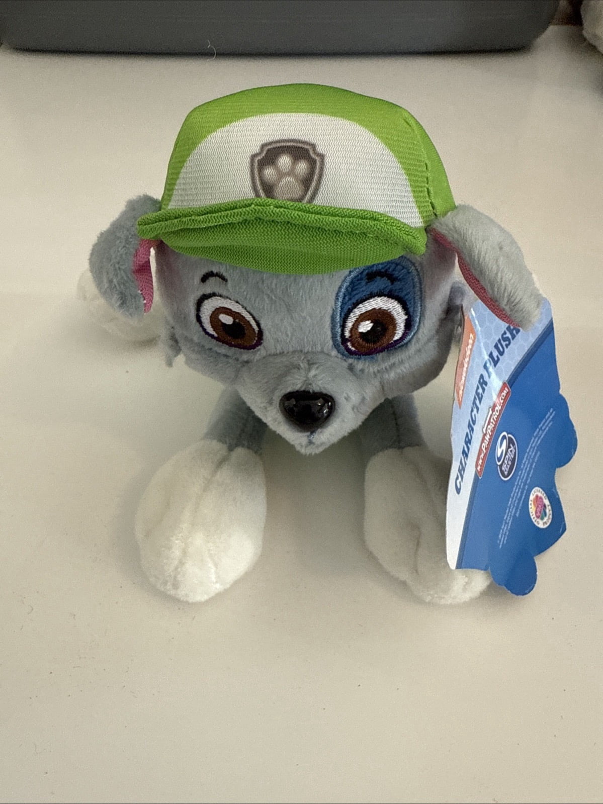 Spin Master Paw Patrol - ROCKY 7"  Plush (Green and Gray)(BONUS 1 FUN CHOPS)