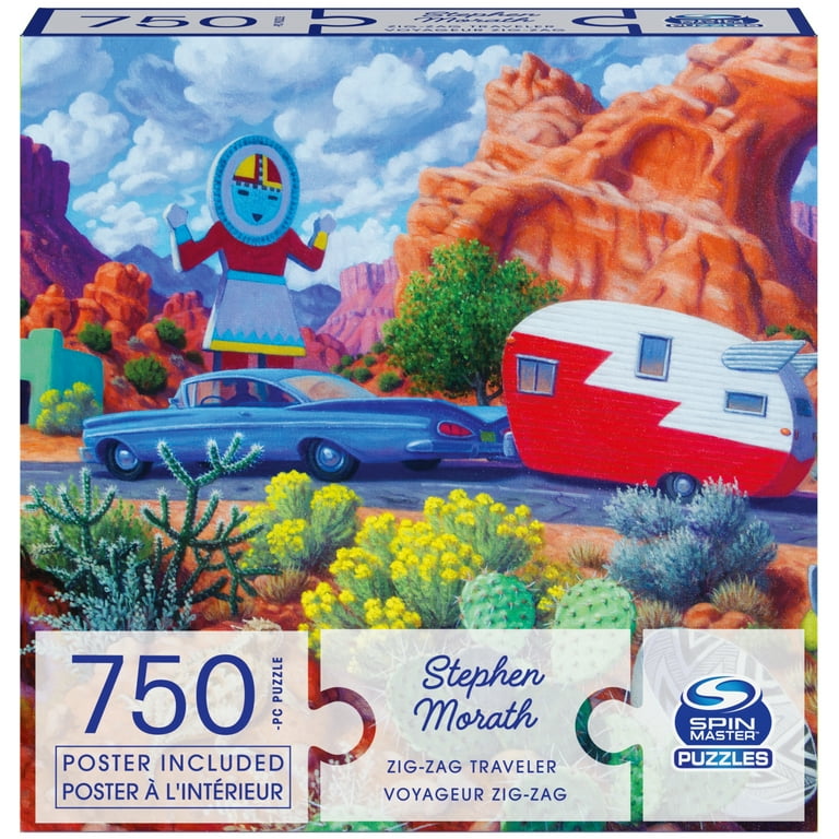 Spin Master Puzzles, Zigzag Traveler 750pc Jigsaw Puzzle