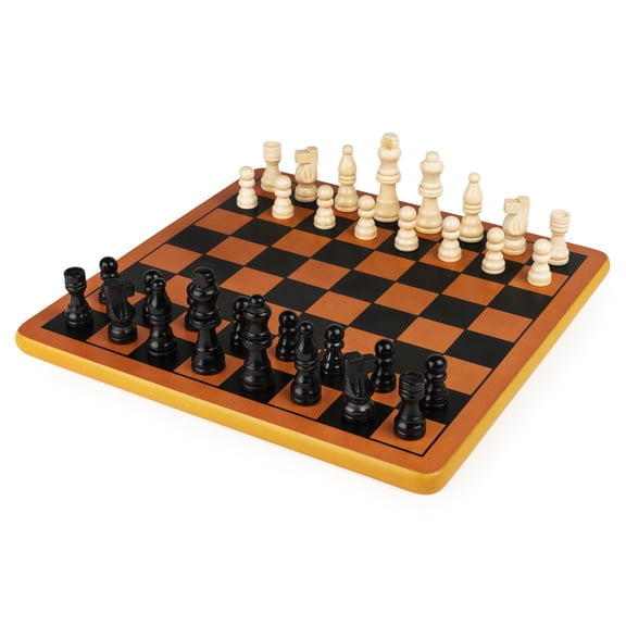 Cardinal Classics, Wood Chess Set with Chess Board and Wood Chess Pieces 2-Player Strategy Board Game, for Adults and Kids Ages 8 and up