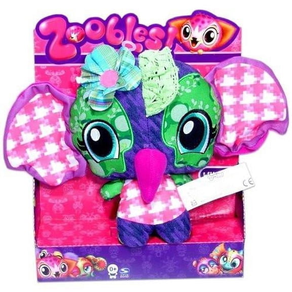 Spin Master Zoobles Pancake Elephant Plush