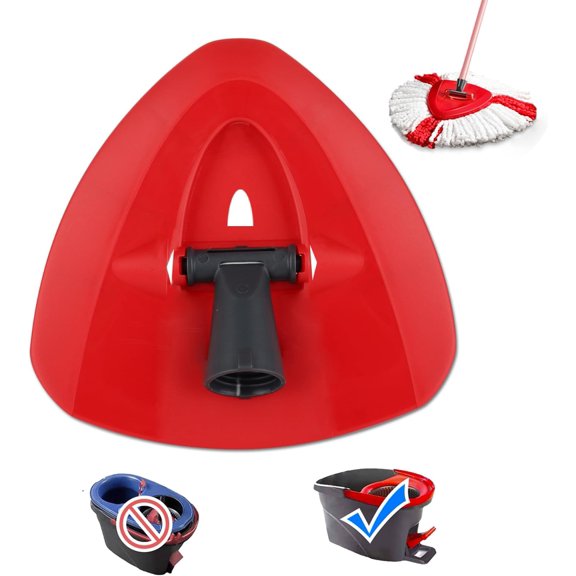 Spin Mop Base for Vileda/Cedar EasyWring Microfibre Spin Mop 1 System - Rotating Triangle Mop Heads Refill Plastic Cover Replacement Accessories