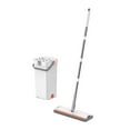 thumbnail image 1 of Spin Mop Bucket Set with Wringer, 360° Rotating Flat Mop Head, 52" Adjustable Handle, 2 Microfiber Pads for Hardwood/Tile Floors, Walls and Windows, Dual Wash/Dry Buckets System​​, 1 of 5