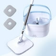 Spin Mop and Bucket System, with Dirty/Clean Water Separation System