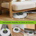thumbnail image 1 of Spin Mop Bucket System,Pedal Spin Mop and Bucket with Set,EasyWring Microfiber Mop with 3 Mop Pads,360°Spinning Floor Cleaning System - Home & Office Suitable, 1 of 5