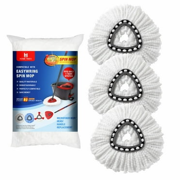 Spin Mop Head For O Cedar Spin Mop , 3 Packs Replacement Spin Mop Refill , Only Fit for Triangle Spin Mop