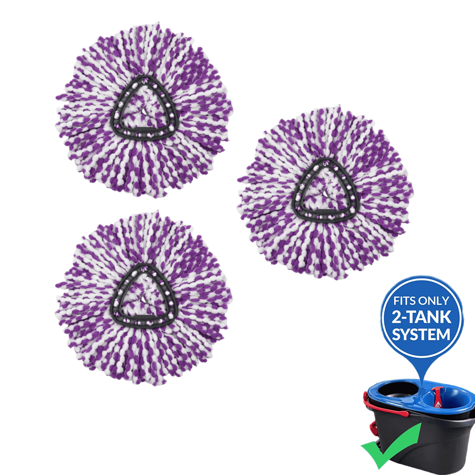 Spin Mop Head for OCedar Spin Mop Refill Rinseclean 2Tank System