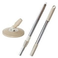 thumbnail image 1 of Spin Mop Pole Handle Replacement, fenze Household 360 Degrees Rotating Telescopic Replacement Handle Cleaning Tool Accessories Enhanced Thickened Version for Cleaning Home Office, Khaki, 1 of 7