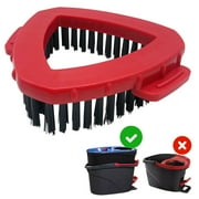 Spin Mop Replace Head Base Scrub Mop Brush Head For O Cedar Easywring Replacement Shower Floor Scrubber, Brush Scrubbing Brush for Bathroom, Kitchen, Tub, Tile （2-Bucket System）