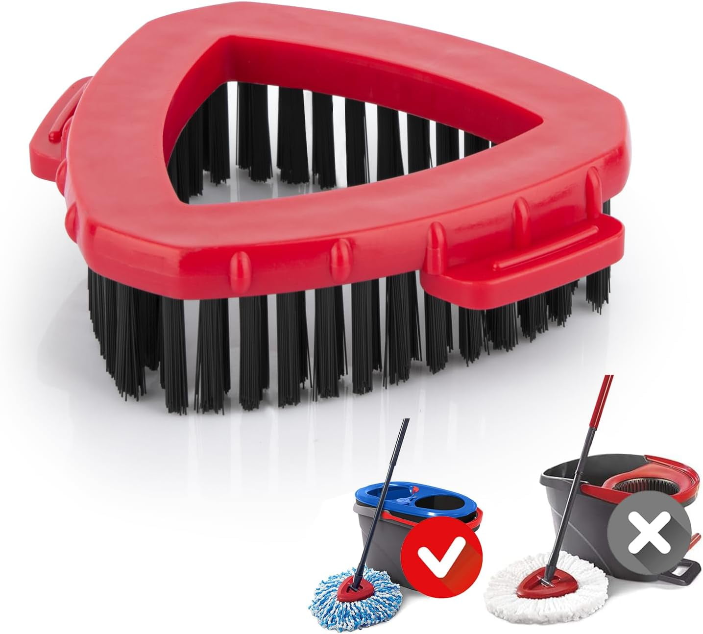 Spin Mop Replace Head Base Scrub Mop Brush Head Replacement for O Cedar RinseClean 2 Tank System