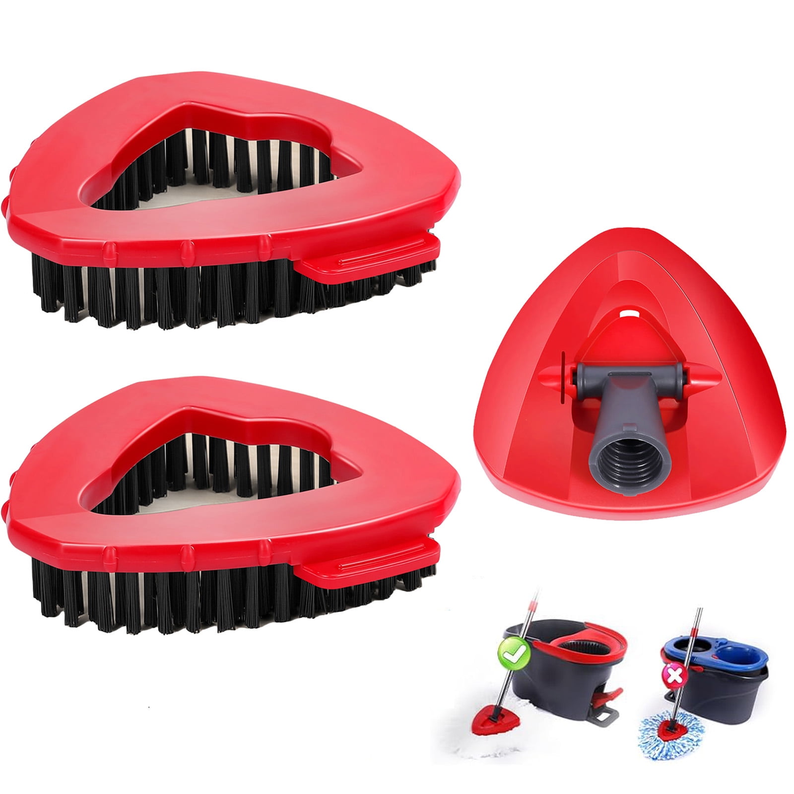 Spin Mop Replace Head for OCedar 1 Tank EasyWring,Upgraded Scrub Brush