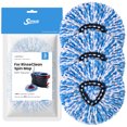 thumbnail image 1 of Spin Mop Head Replacements Compatible with O-Cedar RinseClean, Mop Head Refills for 2-Tank System, Washable & Reusable, Deep Cleaning, Easy to Repalce, 1 CT (Pack of 3), 1 of 14