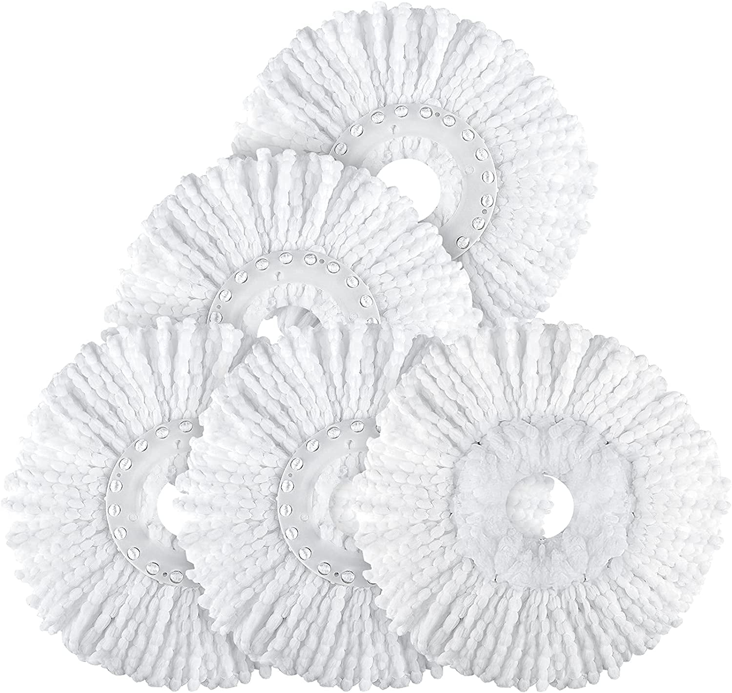 Spin Mop Replacement Head 5 Pack Magic Mop Refill for Hurricane 360