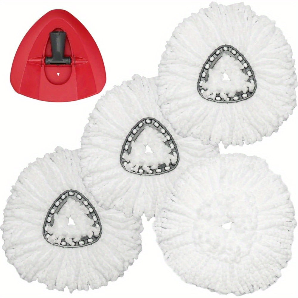 Spin Mop Replacement Head EasyWring Mop Refills with Base Compatible