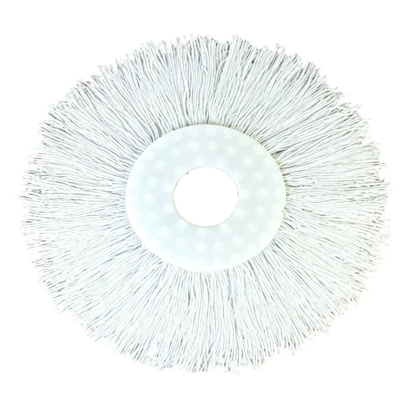 Spin Mop Replacement Head, Washable Microfiber Mop Refill with 6.3 Inch Round Head, Universal-Style Cleaning Pad for 360° Rotating Mop Systems and Household Floors