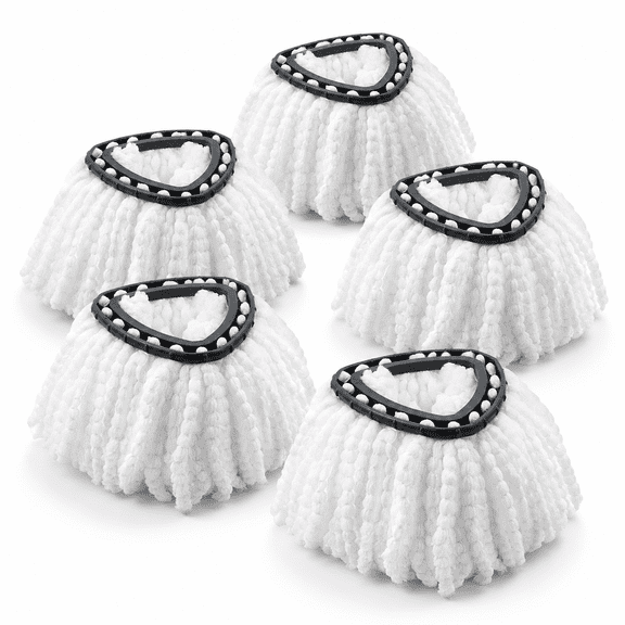 Spin Mop Replacement Heads For O-cedar Easywring 1-tank Fiber 5-pack