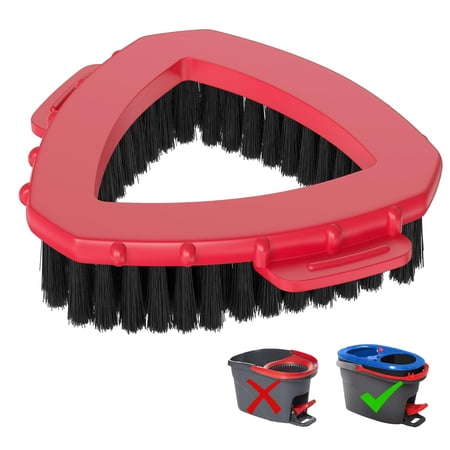 Zahazoho Spin Mop Scrub Brush 360° Rotating Replacement Head for Spin RinseClean 2 Tank System