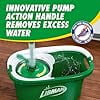 Spin Mop System, Spinning Floor Mopping and Bucket with Wringer Set for Home, Hardwood, Laminate, Tile Cleaning, Includes 1 Machine Washable Replacement Head Refills (2 Total)
