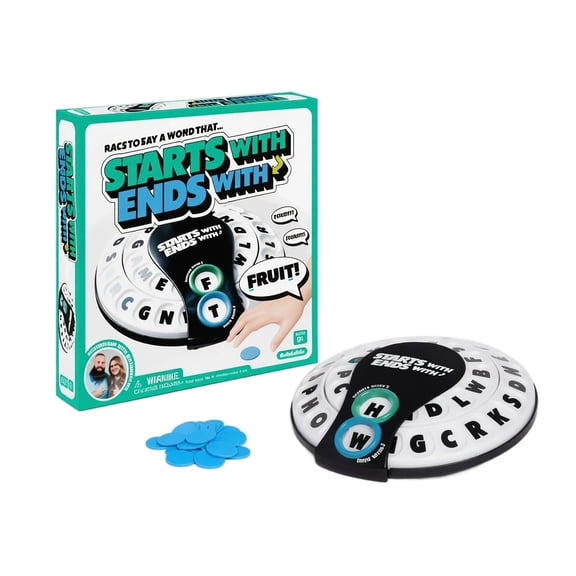 Spin & Shout Vocabulary Game, Fast-Paced Letter Spinning Game with Tokens & Challenge Categories, 2-8 Players for Parties & Gatherings
