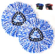 Spin mop Replacement Head - Fully Compatible with The EasyWring System 2 Tank System,Two-Piece