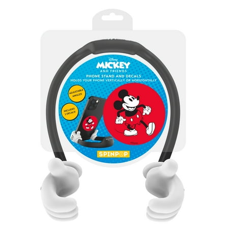 SpinPop Disney Cell Phone Stand and Pop Grip Holder Decal Sticker, Mickey Mouse