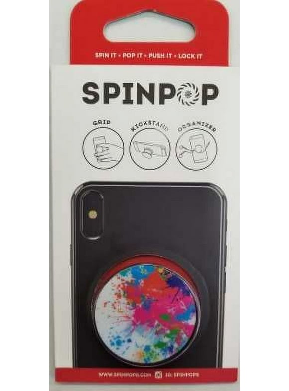 SpinPop Grip and Kickstand for Phones and Tablets - Multiple Color Pattern