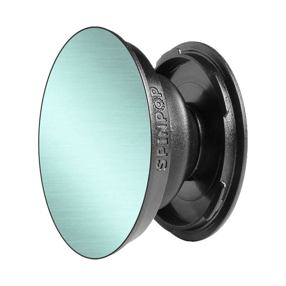 SpinPop Universal Phone Grip & Kickstand, Collapsible Aluminum, Teal, Special Edition