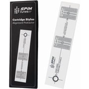 SpinTunes Turntable Stylus Alignment Protractor Tool, Transparent Acrylic, 1-Pack, High-Visibility Cartridge Calibration Tool for Accurate Tracking & Enhanced Vinyl Sound Quality