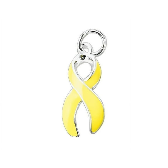 Spina Bifida Yellow Ribbon Awareness Charm