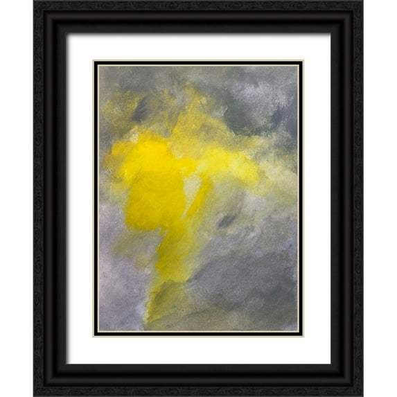 Spina, Phyllis 25x32 Black Ornate Wood Framed with Double Matting Museum Art Print Titled - Clouded Sunshine 1