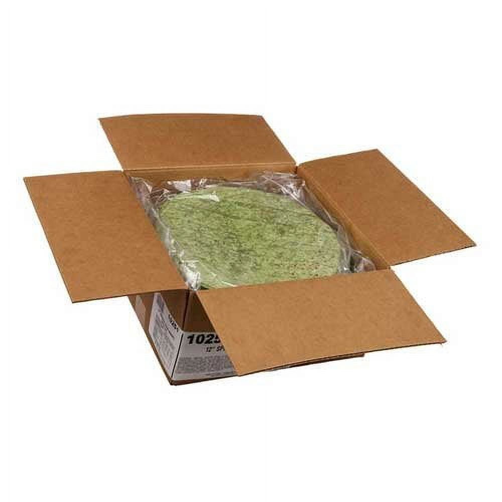 Spinach Herb Wrap, 12 Inch 12 Per Pack 6 Packs Per Case.