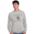 thumbnail image 1 of Spinach Makes Ya Stronger Popeye Long Sleeve TShirt Men Women Brisco Brands M, 1 of 6