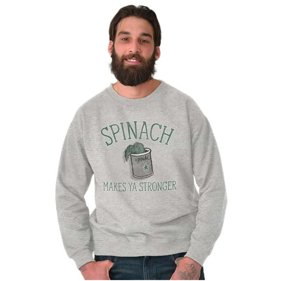 Spinach Makes Ya Stronger Popeye Unisex Plus Size Sweatshirt Brisco Brands 2X